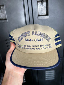 Vintage 3 Stripe Lumber Trucker Hat
