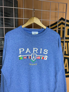 Vintage Embroidered Paris Crewneck (WM)