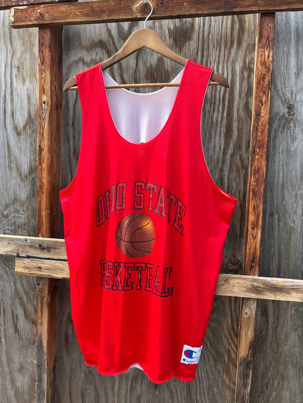 Vintage Champion Ohio State Basketball Reversible Jersey (XL)