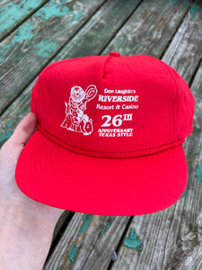 Vintage Riverside Casino Red SnapBack Hat